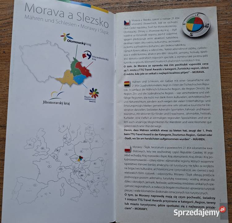 Morava a Slezsko Morawy i Śląsk przewodnik Kraków