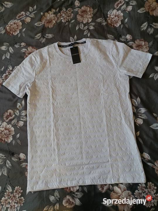 Tshirt męski Emporio Armani sygnatura regular Białystok