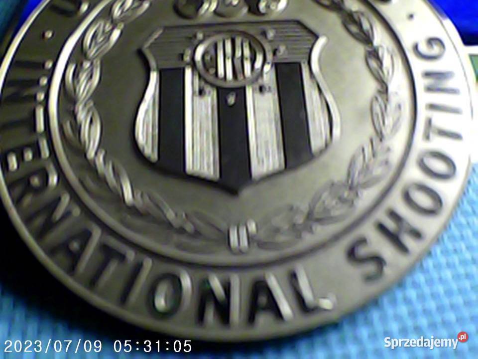 Piekny stary medal National Rifle Association of Warszawa