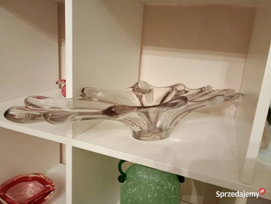 duża patera murano 60 włoskie szkło artystyczne