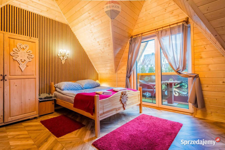 Działka zabudowana drewnianym domem w Murzasichle