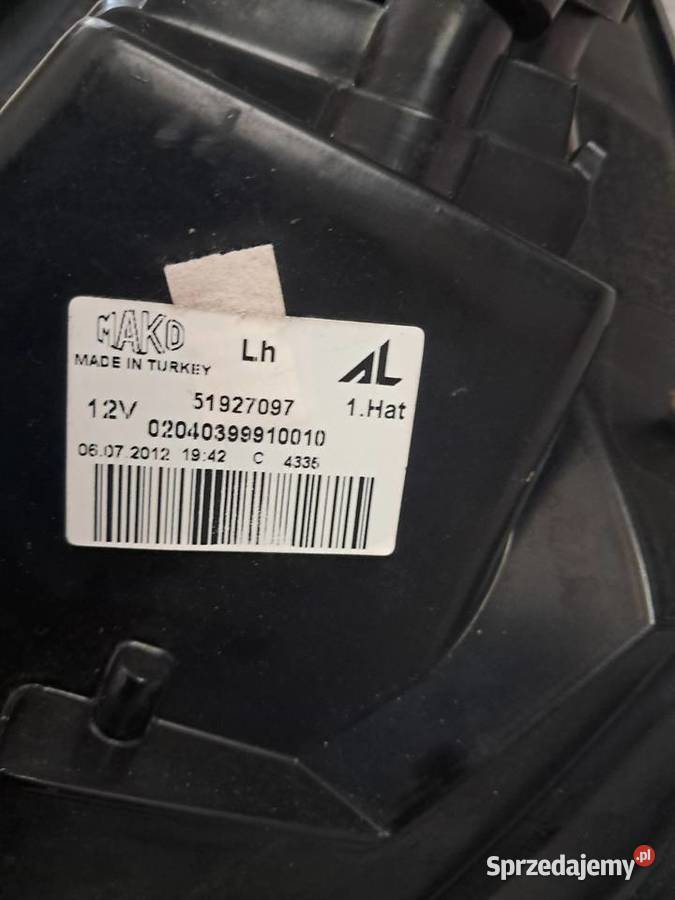 Fiat punto evo lampy tylnie osobowe