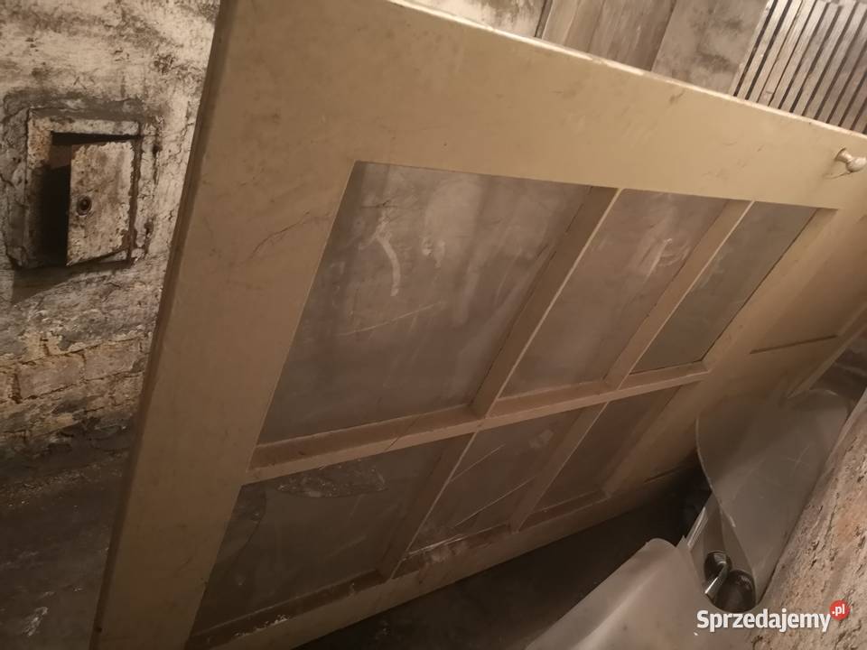 Drzwi drewniane 2m x 110 m stare dolnośląskie Wałbrzych
