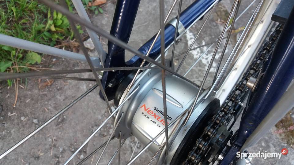 Niemiecki rower ALU Prądnica w piaście koła 28 Płońsk