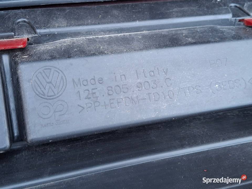 VW UP LIFT 16 ZDERZAK PRZÓD PRZEDNI KRATKA Bieleń