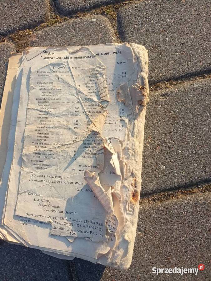 Harley WLA 42 Instrukcja