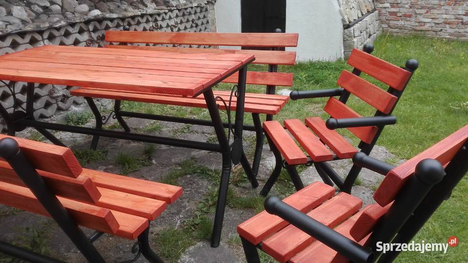 Zestaw mebli ogrodowych duży mocny 8 osób super podkarpackie Kolbuszowa Dolna