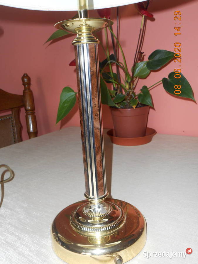 Lampa stołowa Massive Belgia biały wielkopolskie Kępno sprzedam