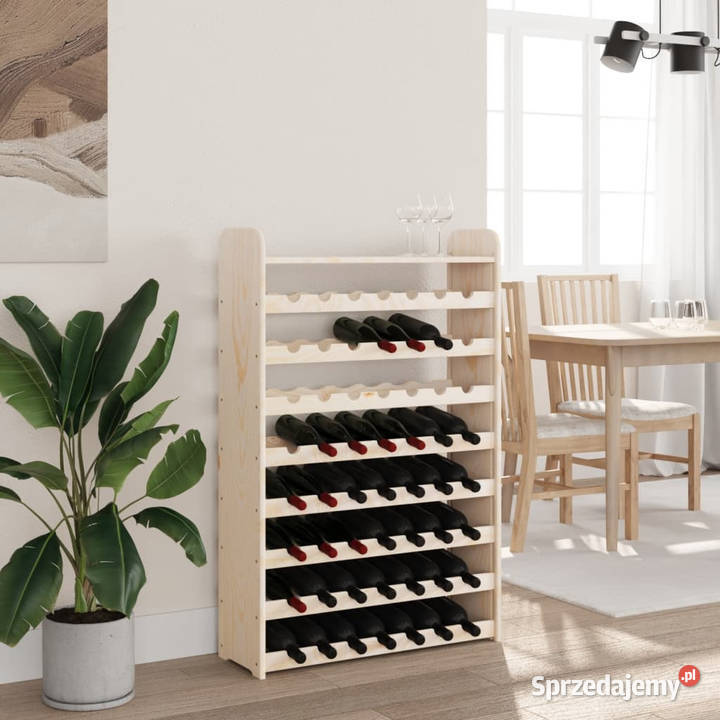 Stojak na wino z górną półką 725x25x1115 drewno mazowieckie Warszawa