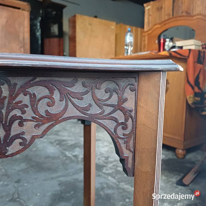 Antyczny Stolik Kwietnik w stylu Edwardiańskim Suchorzew