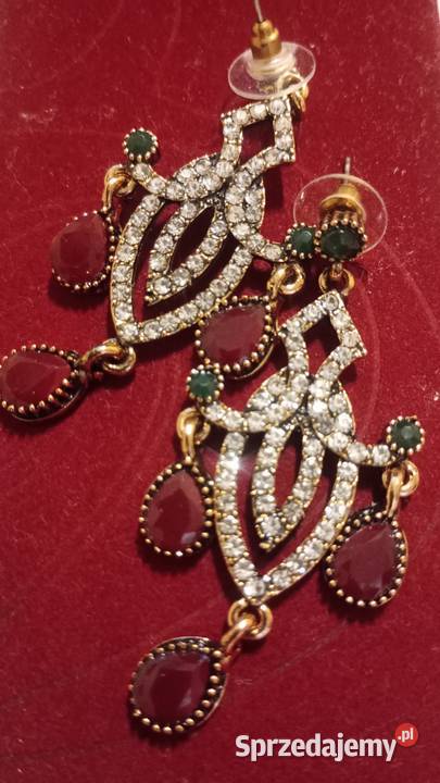 Piękne eleganckie kolczyki styl Osmański