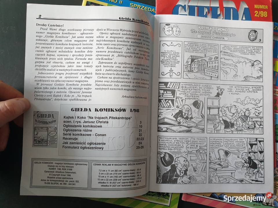 Giełda Komiksów 128 i 9 spis i wycena komiksów
