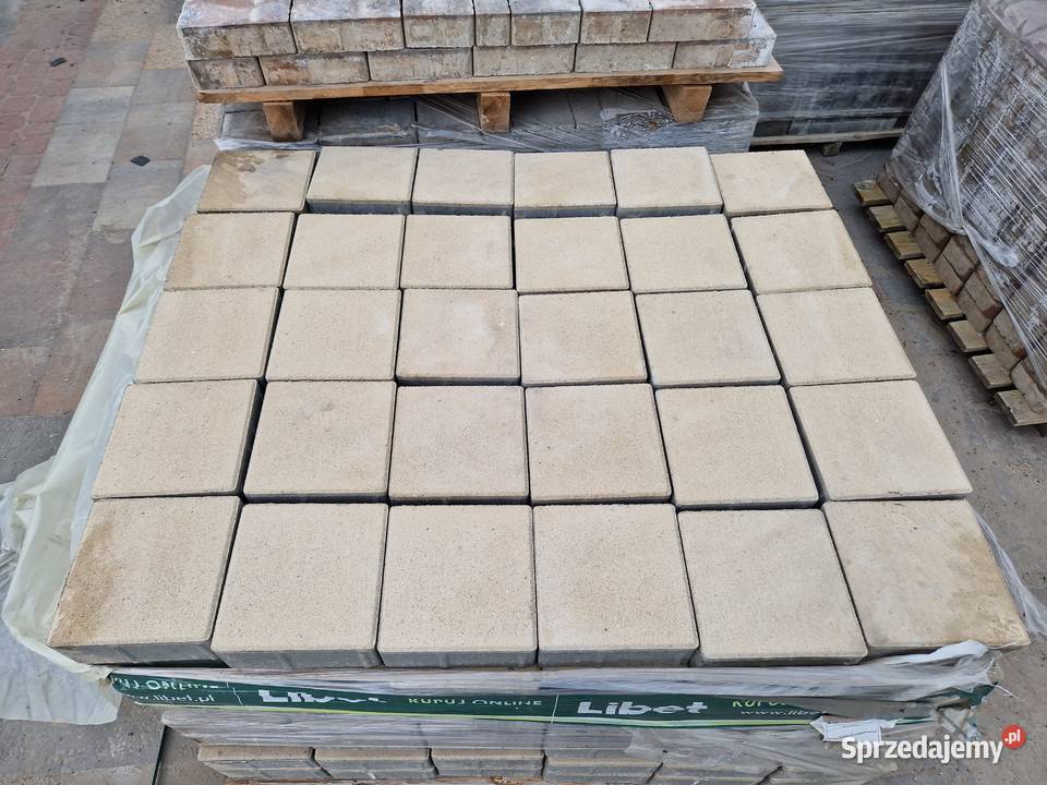 Kostka Brukowa Quadra 20x20x8 Pergaminowa Biel