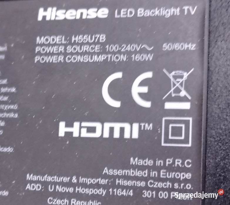 Moduły do Hiense H55U7B Drzycim