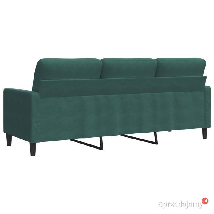 Sofa 3osobowa ciemnozielony 180 obita aksamitem Warszawa