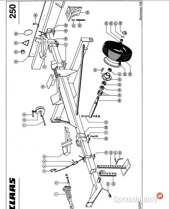 Katalog części CLAAS Dominator 106 łódzkie Zduńska Wola