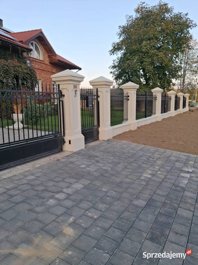 Ogrodzenia Betonowe Stylowe Pałacowe Słupki Dom i Ogród łódzkie Łódź