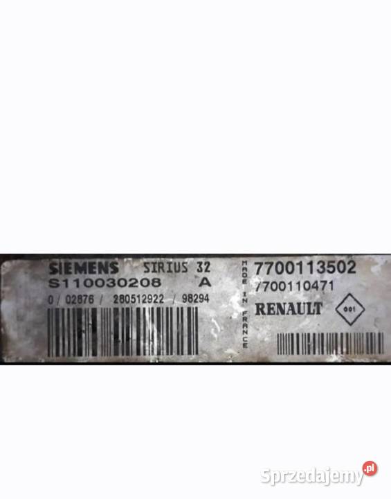 Komputer sterownik silnika Renault I Laguna 18 Opatów