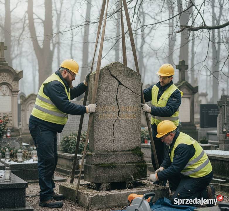 Podniesienie grobu przechylonego zapadniętego Wrocław