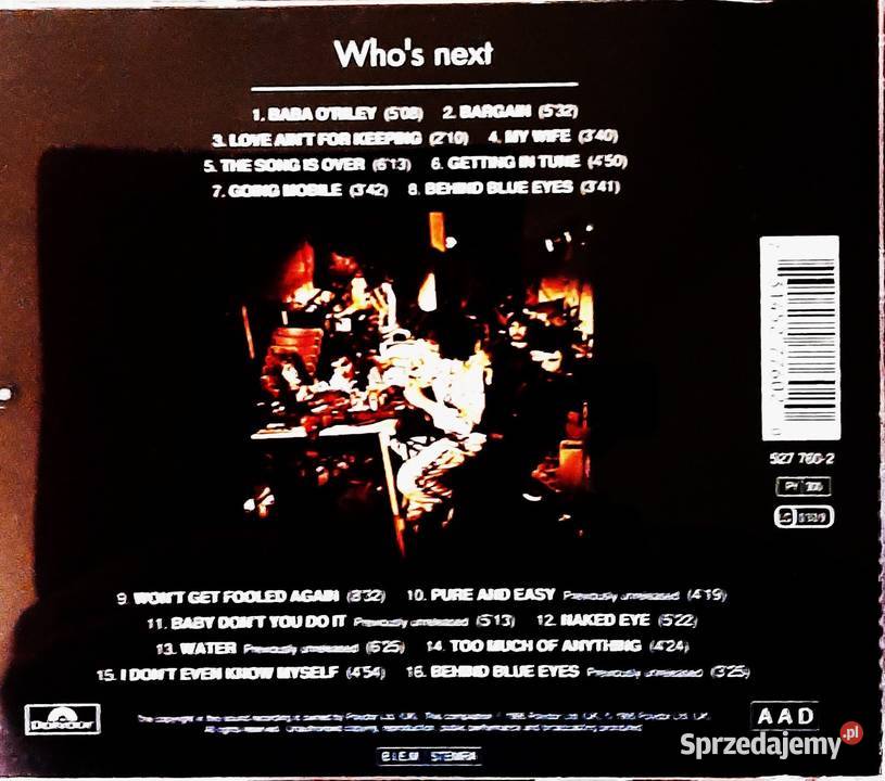 Album CD Kultowego Zespołu THE WHO Who s Next Warszawa