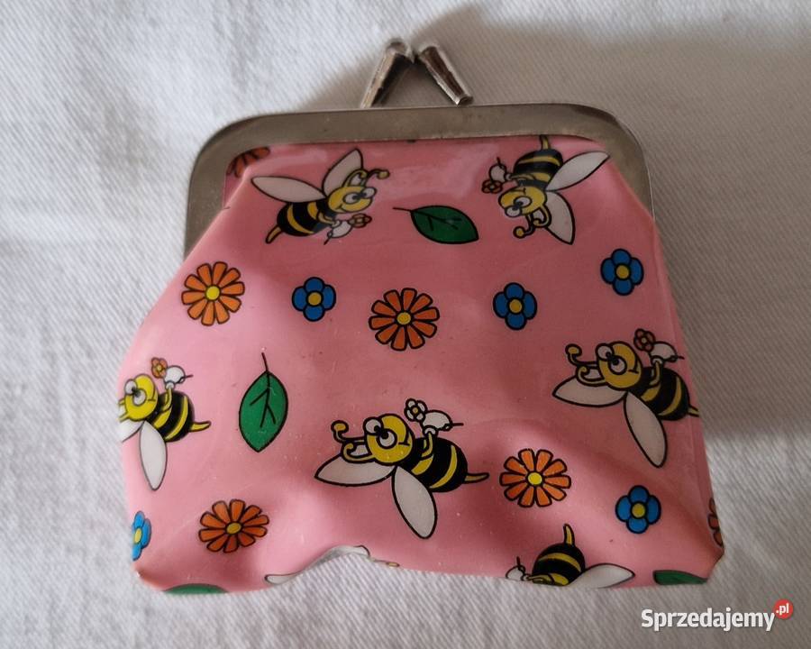 Maleńka plastikowa portmonetka w pszczółki Warszawa