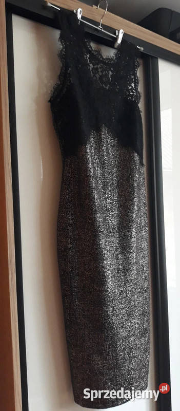 look sukienka glamour midi L Spódnice i sukienki śląskie sprzedam