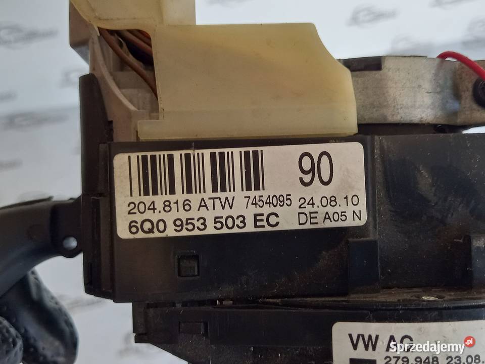 VW POLO V 11r przełącznik zespolony 6Q0953503EC Panele sterowania, przełączniki Kielce sprzedam