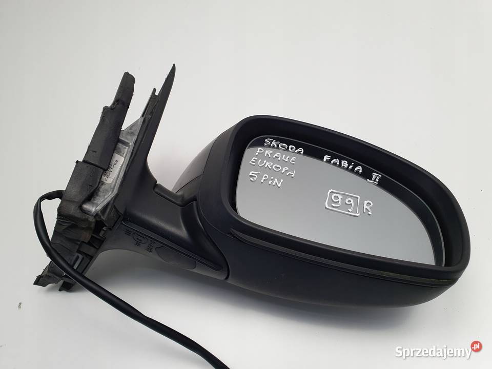 LUSTERKO Skoda Fabia II 0714r PRAWE PASAŻERA 5 Rudka