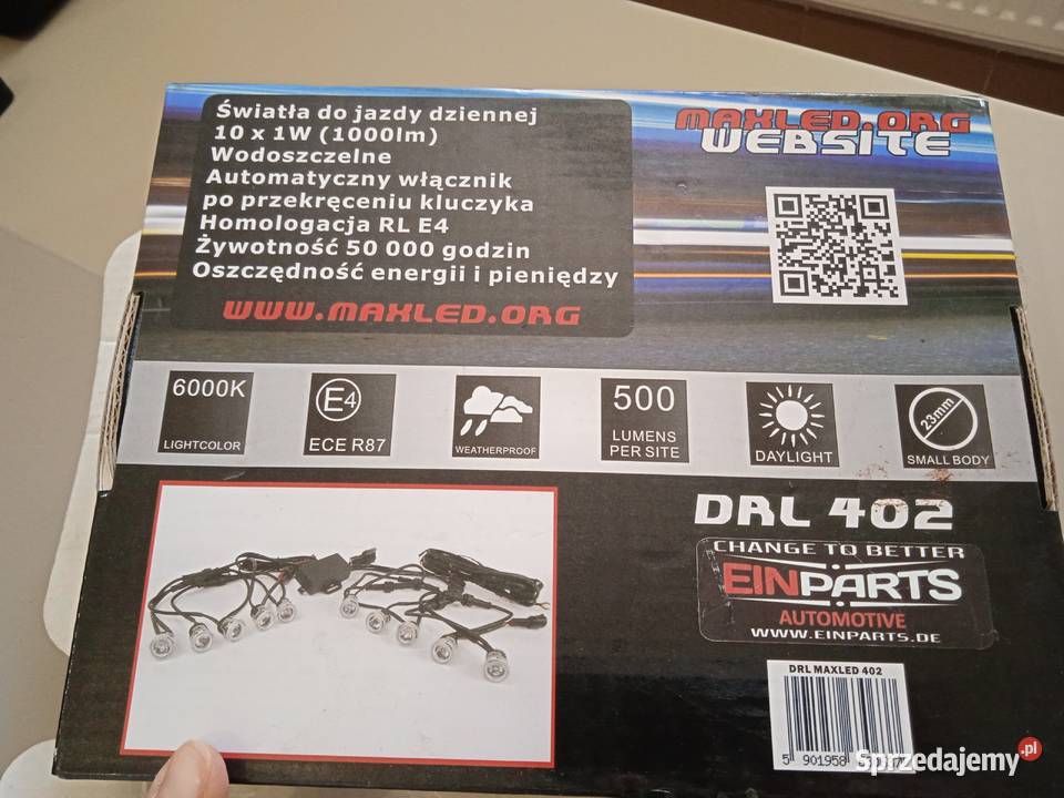 Zestawy świateł dziennych 6000k 500 lumenów pomorskie Straszyn sprzedam