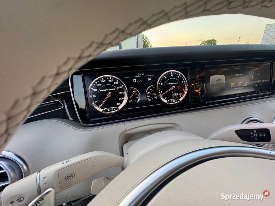 MercedesBenz Klasa S 63 AMG 2015 Automat 2 drzwi czujnik parkowania