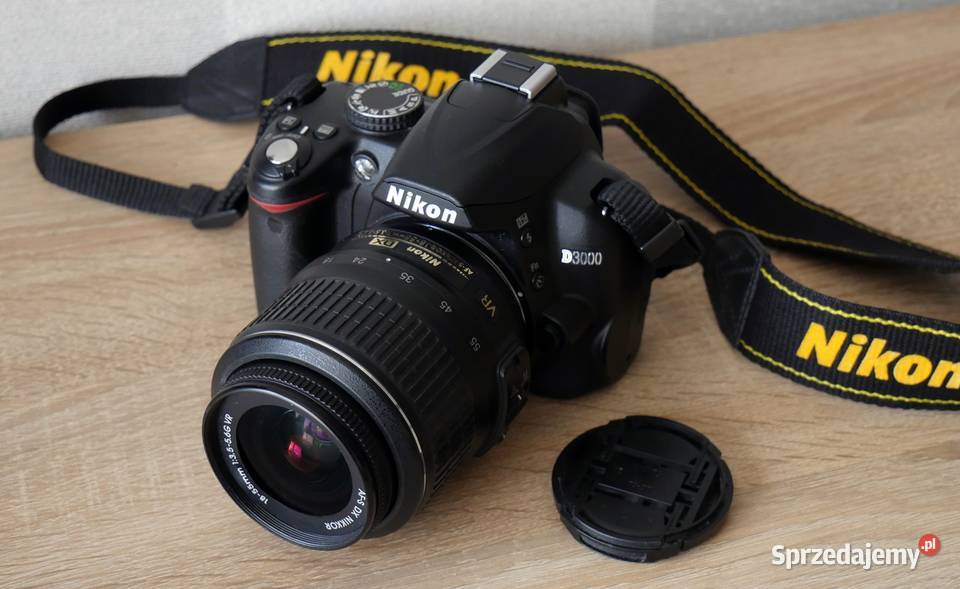 Lustrzanka Nikon D3000 z obiektywem 1855 VR nowy Gliwice