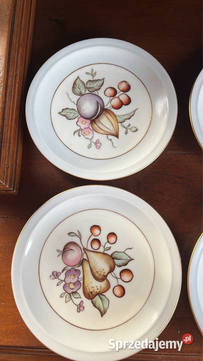 Talerz z Fabriken Porcelan Norden Owoce ręcznie Gdańsk