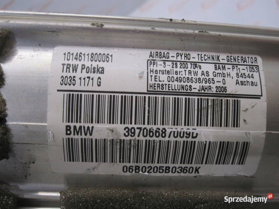 BMW E87 E81 SPORT 06r AIRBAG poduszka pasażera Kielce sprzedam