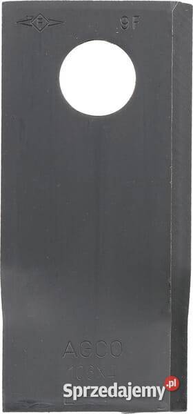 Nożyk kosiarki rotacyjnej lewy 106x48x4 mm otwór małopolskie Kamionna