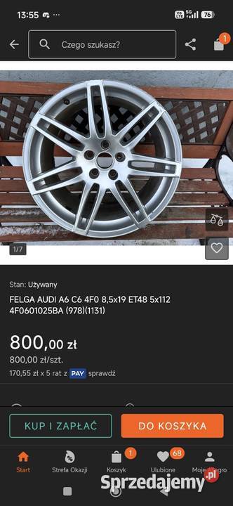 Alufelgi felgi aluminiowe 19 5x112 sprzedam
