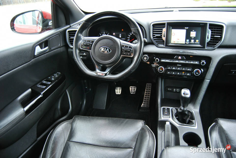 Kia Sportage GTline Kamera cof SKÓRA LEDY GPS światła przeciwmgielne lubelskie Modliborzyce