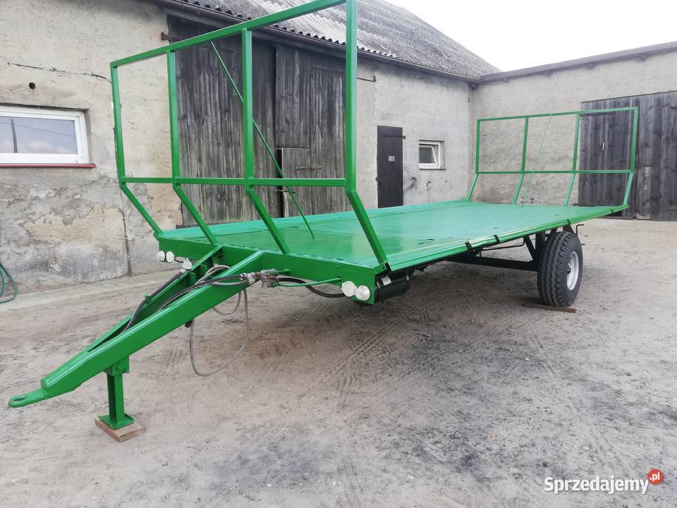 Przyczepa laweta do słomy siana bel kujawsko-pomorskie Bartniczka