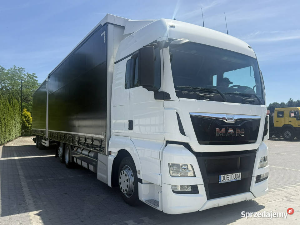 MAN TGX 24440 6X2 E6 Przyczepa GTS PTT18S Tandem tachograf Widełki