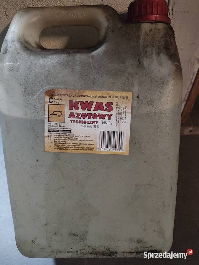 kwas azotowy 55 5 L Luboń sprzedam