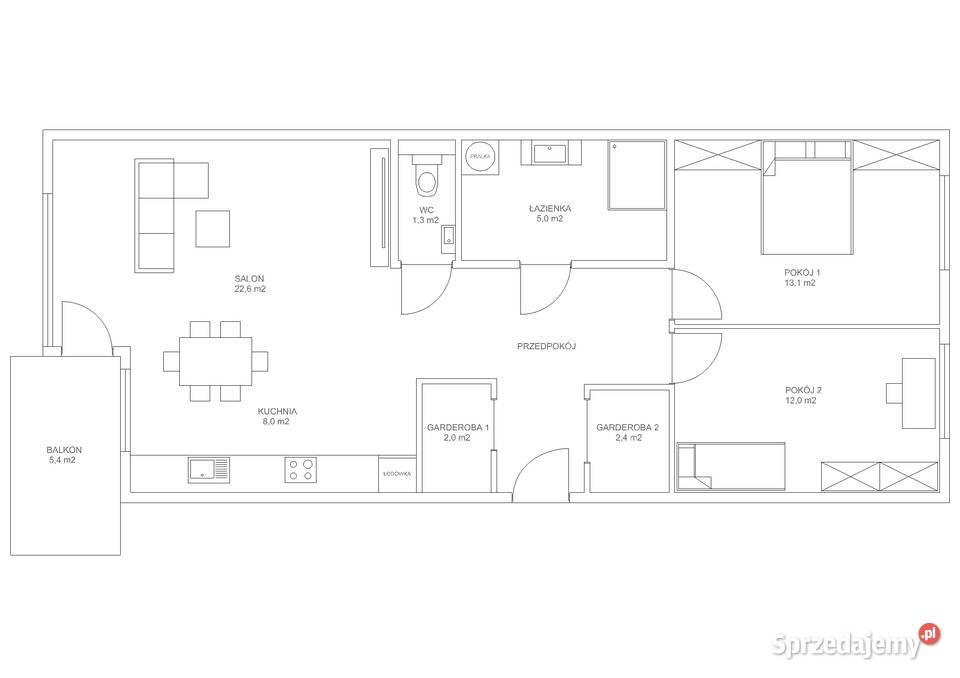 Komfortowe 3pokojowe mieszkanie z balkonem balkon Lublin
