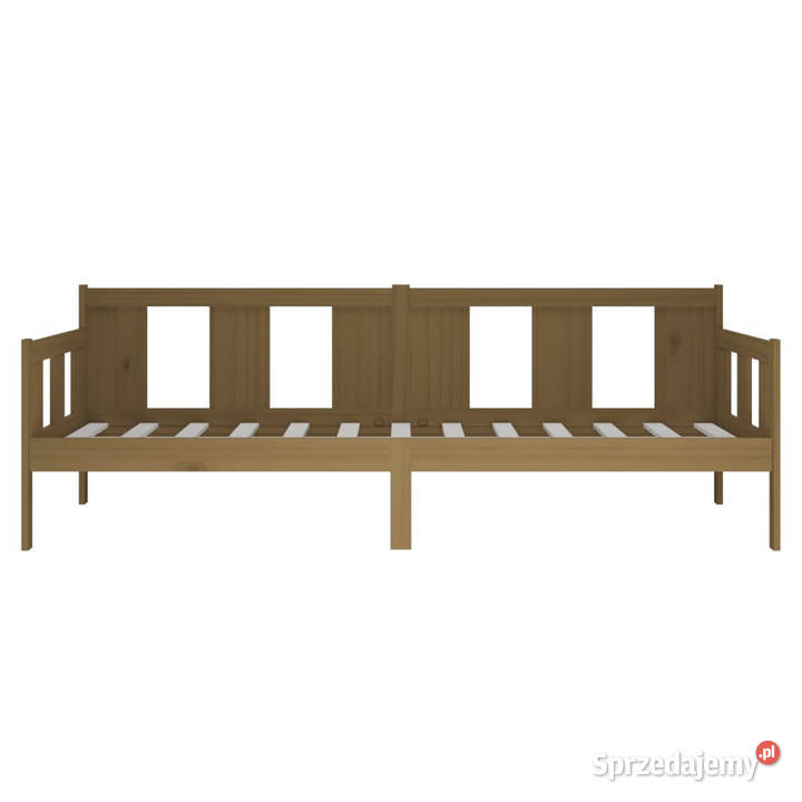Łóżko dzienne miodowe lite drewno sosnowe 90x200