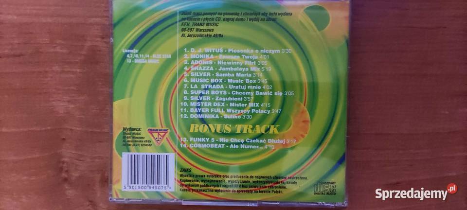 Unikat Super Hityskładanka disco polo Gliwice sprzedam