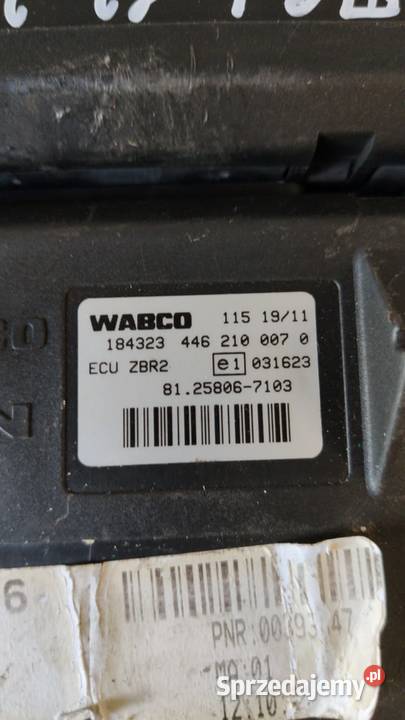Wabco Moduł ECU ZBR2 ciężarowe Rzędowice sprzedam
