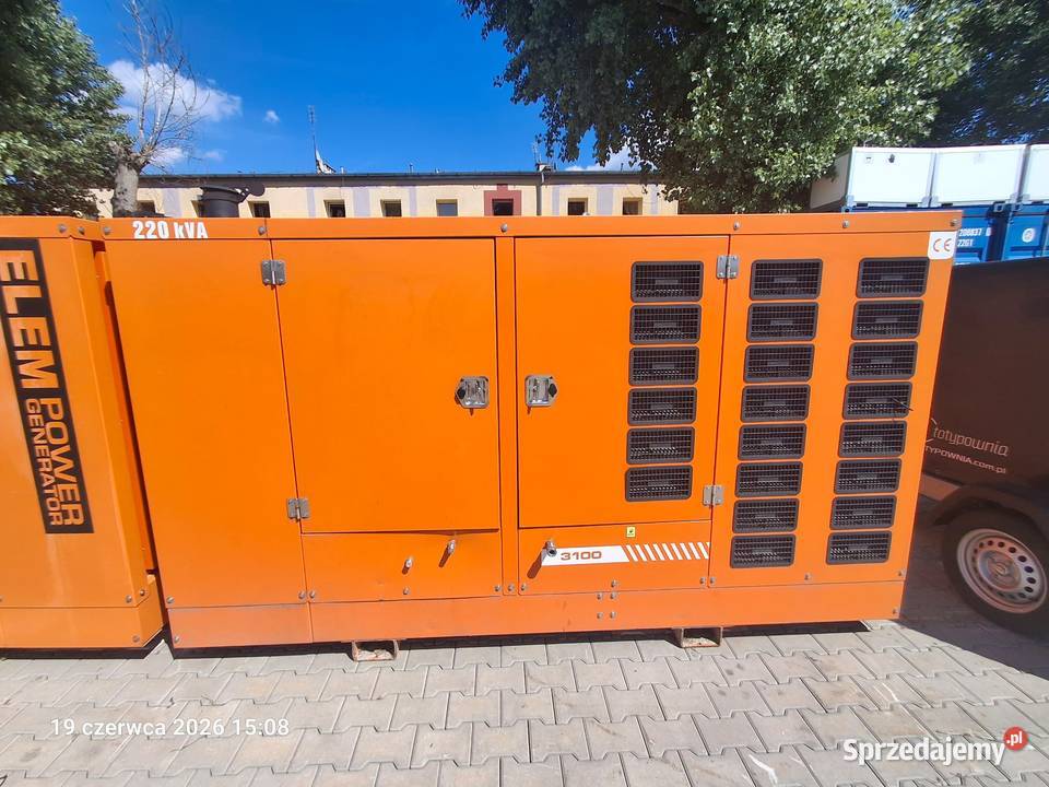 SPRZEDAŻ Agregat prądotwórczy GRUPEL 200 kVA dolnośląskie Jelcz-Laskowice