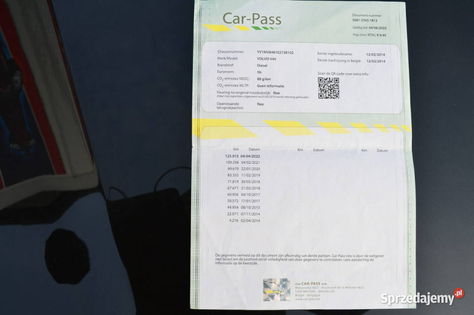 Volvo V40 16 D2 100 bezwypadkowy LED Kamera Navi V40 Hrubieszów