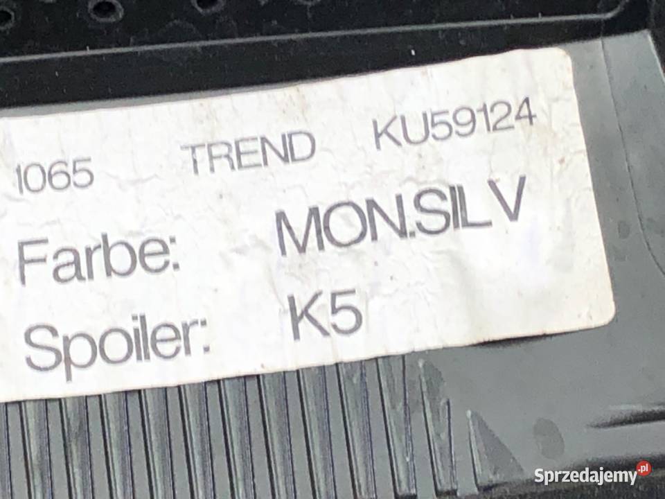 SPOILER FORD FOCUS IV Hatchback SREBRNY OWIEWKA osobowe