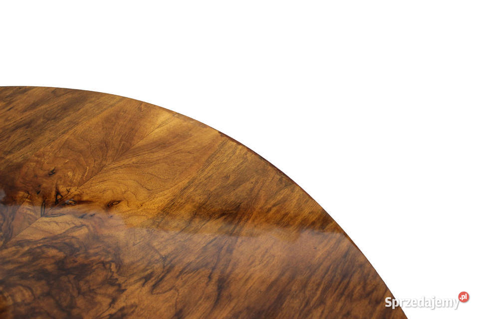 Duży rozkładany stół Art Deco w orzechu Bydgoszcz