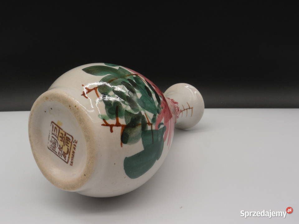 Wazon ceramiczny Tajwan ROC Ręcznie Malowany Raszków