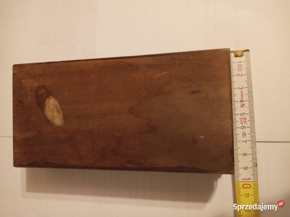 Szkatułka drewniana PRL