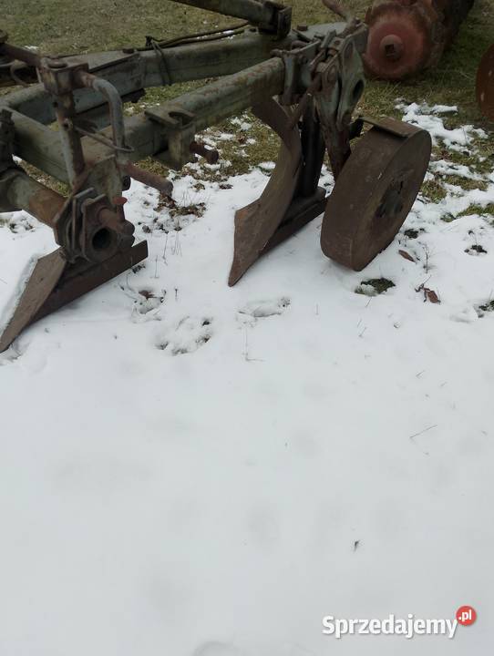 Pług 2 skibowy Grudziądz Rolnictwo śląskie Miedźno